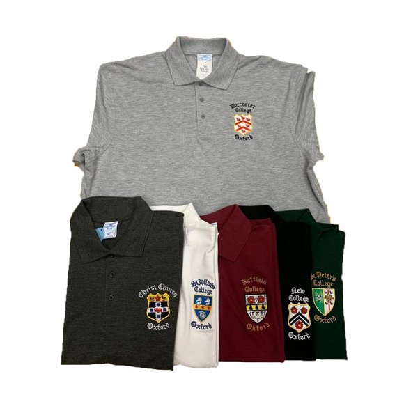 University of Oxford Corpus Christi College Custom Polo Shirt, White, Size Small - Picture 16 of 16